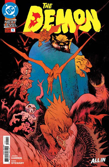 Demon #1 comic book cover by James Harren, published by DC Comics, featuring dark artwork and superhero imagery.