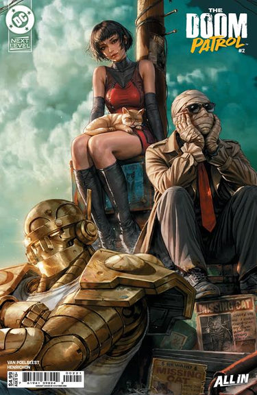 Doom Patrol #2 Cover B Kyuyong Eom card stock variant comic book by DC Comics featuring colorful superhero artwork.