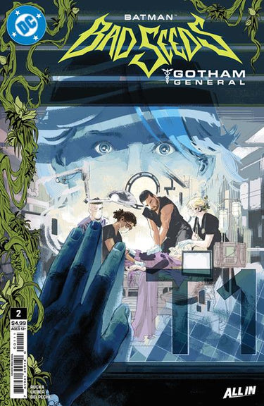 Batman Bad Seeds Gotham General #2 comic book cover by Rosa Ekedal, featuring Batman in a dark, atmospheric Gotham scene.
