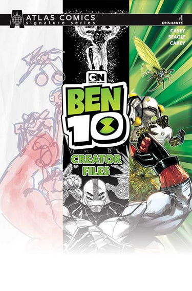Ben 10 #1 Creator Files One Shot Cvr C Robert Carey Atlas Edition Signed by Joe Casey Var