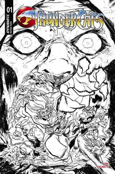 Thundercats 2026 #1 Cvr N Inc 1:20 David Cousens Line Art Var