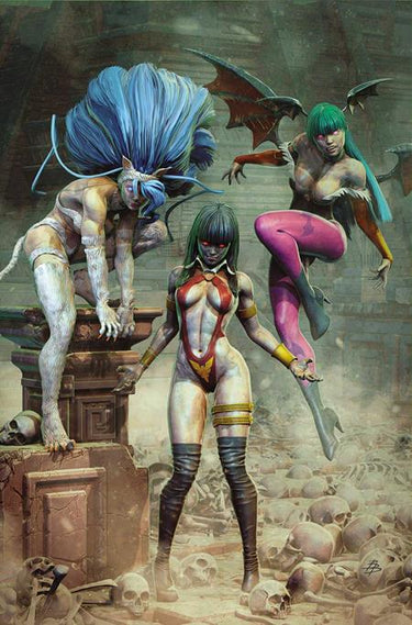 Vampirella vs Darkstalkers Special #1 One Shot Cvr L Inc 1:15 Bjorn Barends Virgin Var
