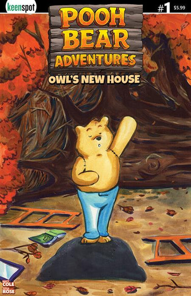 Pooh Bear Adventures Owls New House #1 One Shot Cvr B Tessa Rose Pooh Raises Paw Var