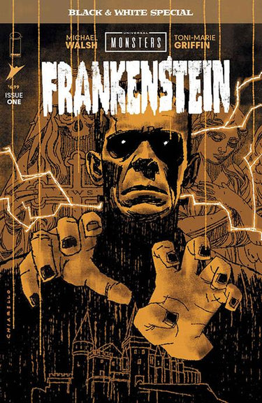 Universal Monsters Frankenstein B&w Special #1 (Of 2) Cvr B Mark Chiarello Var
