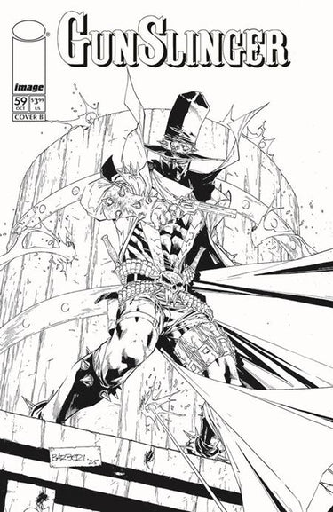 Gunslinger Spawn #59 Cvr B Carlo Barberi B&w Var