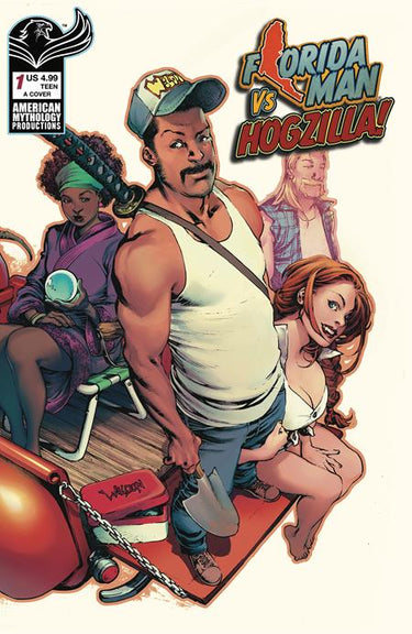Florida Man #1 Signed by Mike Baron with Promo Poster