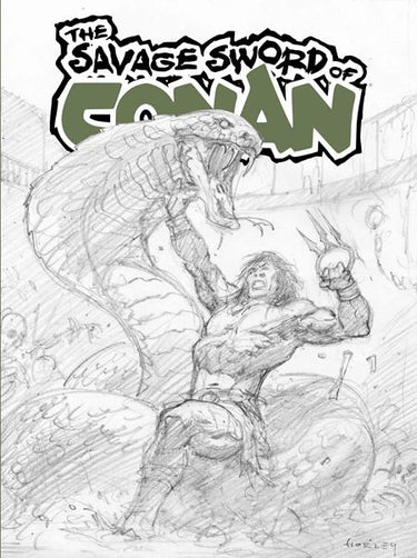 Savage Sword of Conan #15 Sdcc Exclusive Alex Horley Cardstock Inks Var