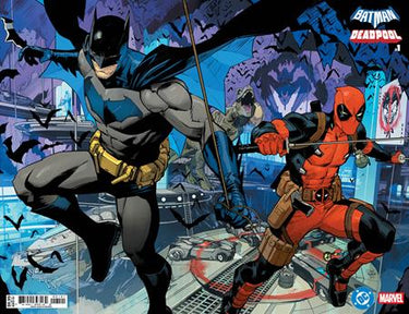 Dc Marvel Batman Deadpool #1 (One Shot) Cvr B Dan Mora Batman Deadpool Wraparound Card Stock Var
