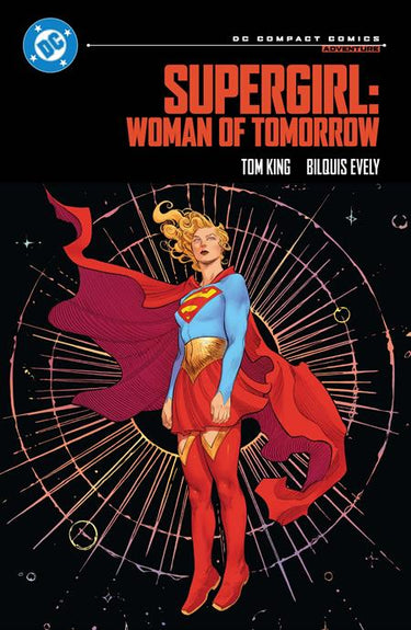 DC Comics Supergirl Woman of Tomorrow graphic novel, compact edition, featuring Supergirl in a dynamic comic book illustration.