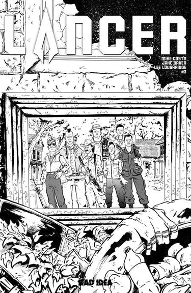 Lancer #3 (Of 4) Cvr D Inc 1:20 Jake Baker B&W Var