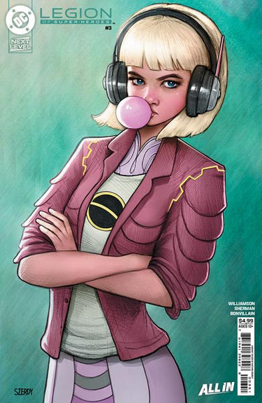 Pre-order DC Comics Legion of Super-Heroes #3 Cover E by Nathan Szerdy, featuring vibrant comic book art on card stock variant cover.