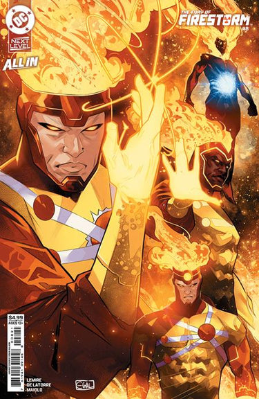 Pre-order comic book Fury of Firestorm #8 cover B by Edwin Galmon, featuring vivid art on sturdy card stock from DC Comics.