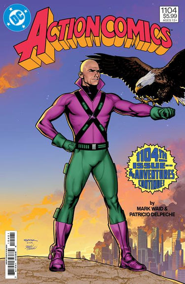 Pre-order Action Comics #1104 Cover B by Ryan Sook on DC Comics card stock variant, featuring vibrant comic book artwork.