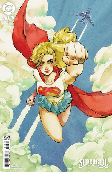 Pre-order Supergirl #19 cover D Chuma Hill card stock variant comic by DC Comics, featuring Supergirl in a dynamic pose.