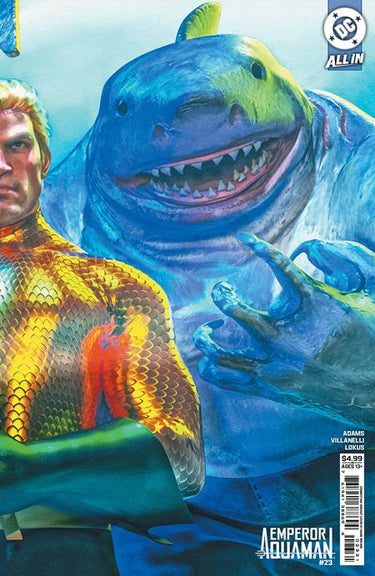 Pre-order DC Comics Emperor Aquaman #23 cover C by Mark Spears, featuring Aquaman on the right connecting card stock variant.