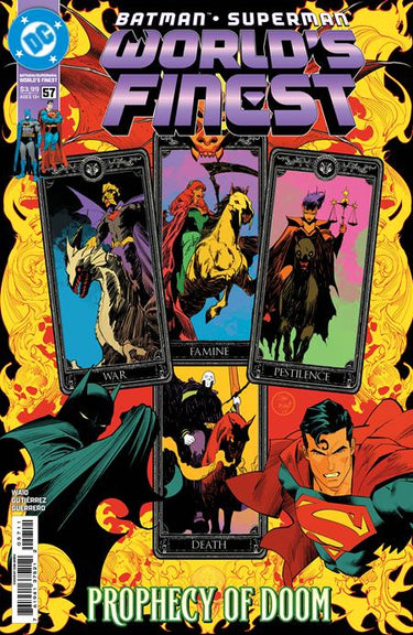 Cover of Batman Superman Worlds Finest #57 comic featuring Batman and Superman, illustrated by Dan Mora, from DC Comics.