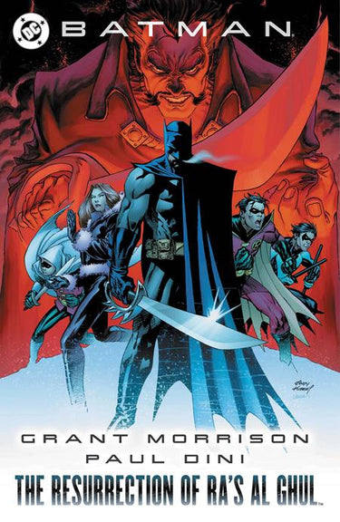Pre-order graphic novel "Batman: The Resurrection of Ras Al Ghul" 2026 edition by DC Comics, featuring Batman on the cover.