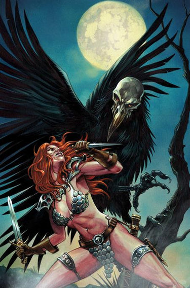 Red Sonja She Devil with a Sword #7 cover I comic by DYNAMITE Entertainment featuring Mike Rooth virgin variant artwork.