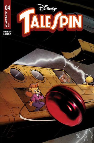 Pre-order Talespin #4 Cover B featuring Cat Staggs artwork, published by DYNAMITE Entertainment, with vibrant comic book cover art.