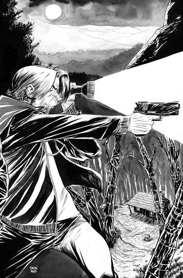 Supernatural Sam Winchester #2 Cvr L INC 1:7 Drew Moss Line Art Virgin Variant comic book variant cover by Drew Moss