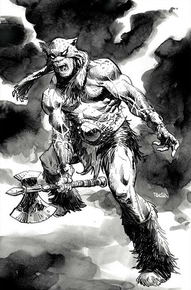 Fire And Ice Darkwolf #5 Cvr O INC 1:10 Dan Panosian Line Art Virgin Variant