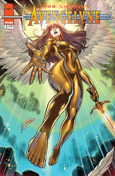 Pre-order comic book Avengelyne #2 Cover A by Daniel Maine from Image Comics, featuring dynamic superhero artwork.