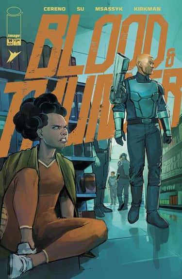 Cover art for Blood & Thunder #19, Variant B by Rod Reis, published by Image Comics, featuring dynamic Western-themed illustrations.