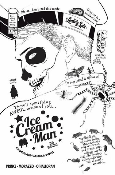 Ice Cream Man #1 Chocolate Vanilla Twist Edition 2nd Ptg comic book cover by Martin Morazzo
