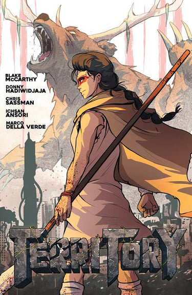 Pre-order graphic novel "Territory TP" by Prana Publishers, featuring detailed cover art and bold typography.