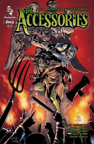 Pre-order comic book Accessories #4 of 4 cover featuring artwork by Lukas Ketner, published by Rocketship Entertainment.