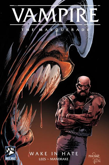 Pre-order comic book Vampire the Masquerade Wake in Hate #1 cover C by Tom Mandrake and Justin Prokowich, featuring dark vampire artwork.