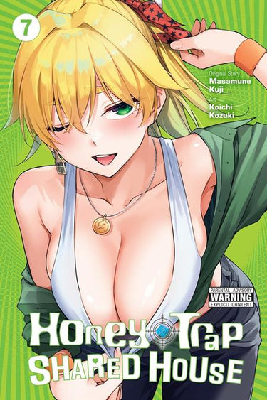 Pre-order graphic novel Honey Trap Shared House TP Vol 07 by Yen Press, featuring colorful cover art and character illustrations.