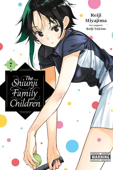 Pre-order graphic novel Shiunji Family Children TP Vol 07 by Yen Press, featuring colorful cover art and manga-style illustrations.