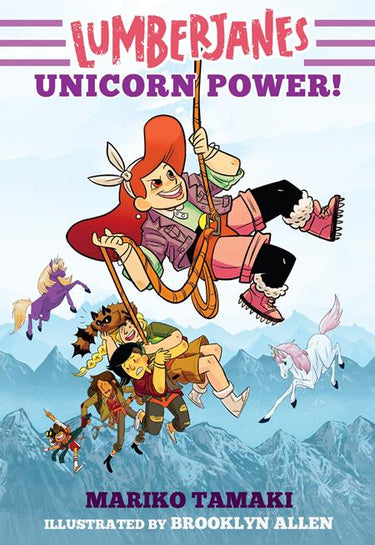 Lumberjanes Illustrated Novel Vol 01 Unicorn Power graphic novel cover by Gus Allen