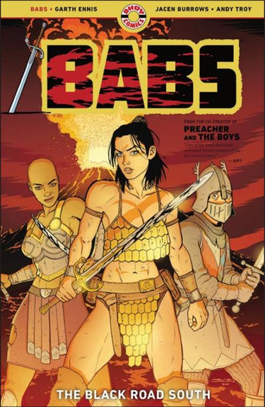 Babs TP Vol 02 the Black Road South graphic novel cover by Jacen Burrows