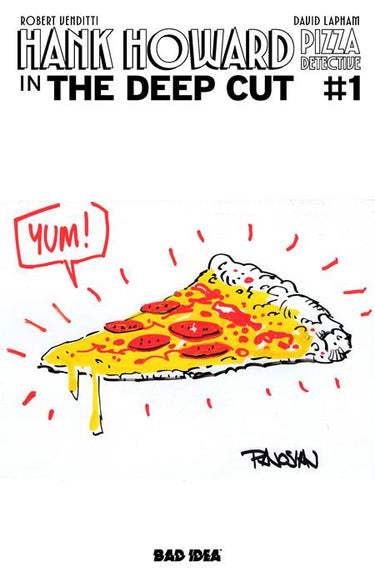Hank Howard Pizza Detective the Deep Cut #1 One Shot Cvr I 1:100 Pizza by Dan Panosian Pizza by Var comic book cover