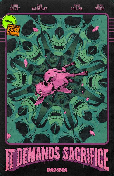 It Demands Sacrifice #3 (Of 4) Cvr D 1:20 Flops Retro Var comic book cover