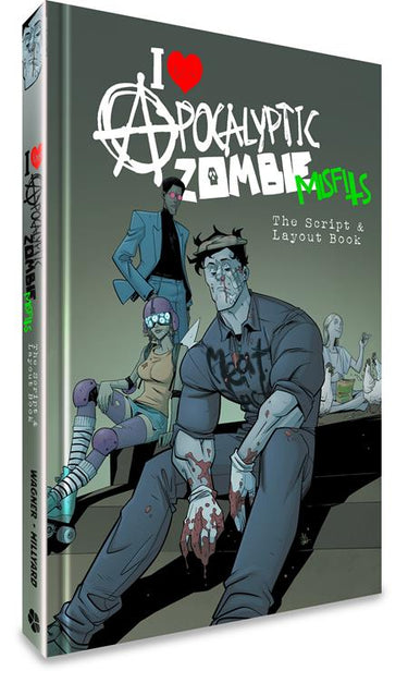 I Love Apocalyptic Zombie Misfits HC Scripts & Layouts Edition hardcover graphic novel cover by Daniel Hillyard