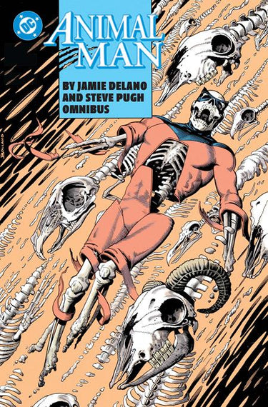 Animal Man by Jamie Delano and Steve Pugh Omnibus HC hardcover book cover by Brian Bolland