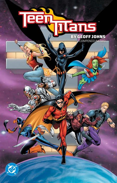 Teen Titans by Geoff Johns Compendium 02 TP graphic novel cover by Tony S. Daniel, Tanya Horie, Richard Horie
