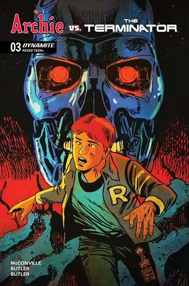 Archie vs the Terminator #3 Cvr E Francesco Francavilla Metal Premium Var comic book cover