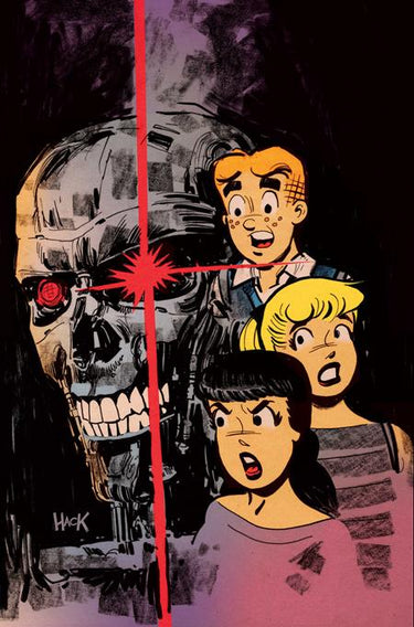 Archie vs the Terminator #3 Cvr F Robert Hack Ltd Virgin Var comic book cover