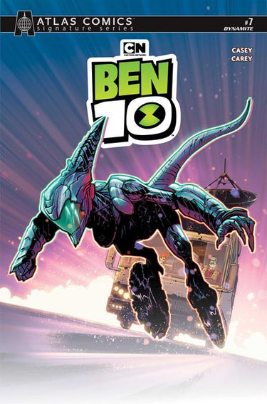 Ben 10 #7 Cvr H Robert Carey Atlas Edition Signed by Joe Casey Var comic book cover