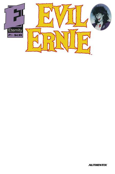 Evil Ernie #1 30th Anniversary Facsimile Edition Cvr B Blank Authentix Var comic book cover