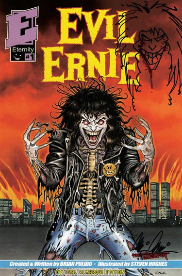 Evil Ernie #1 30th Anniversary Facsimile Edition Cvr F Eric Mache Remarqued by Brian Pulido Var comic book cover