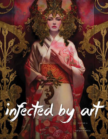 Infected by Art HC Vol 14 hardcover graphic novel cover by Chris Casciano