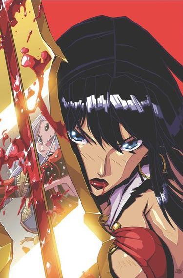 Pathfinder Vampirella Blade of Darkness #3 Cvr D Steven Cummings Metal Premium Var comic book cover