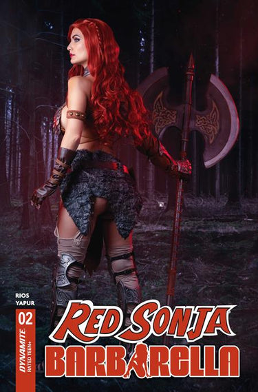 Red Sonja Barbarella #2 Cvr D Cosplay Ivy Red Sonja Var comic book cover by Cosplay - Ivy / Red Sonja