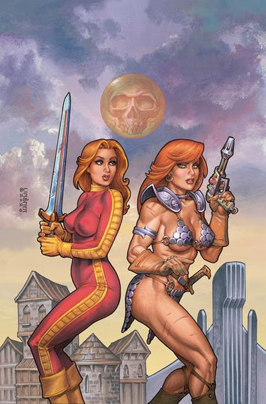 Red Sonja Barbarella #2 Cvr G Joseph Michael Linsner Ltd Virgin Var comic book cover