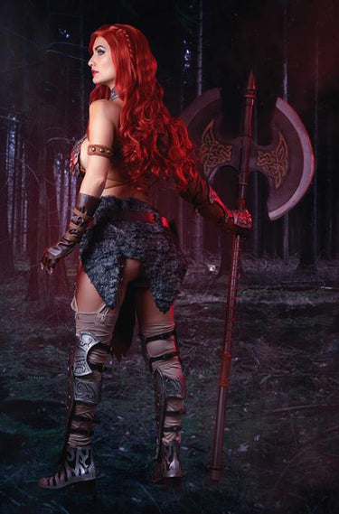 Red Sonja Barbarella #2 Cvr I 1:10 Cosplay Ivy Red Sonja Virgin Var comic book cover by Cosplay - Ivy / Red Sonja